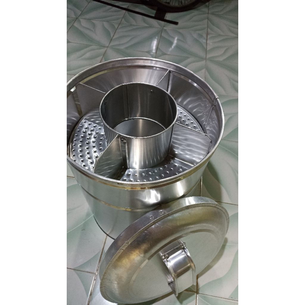 dandang bakso,pentol serang separo aluminium tebal