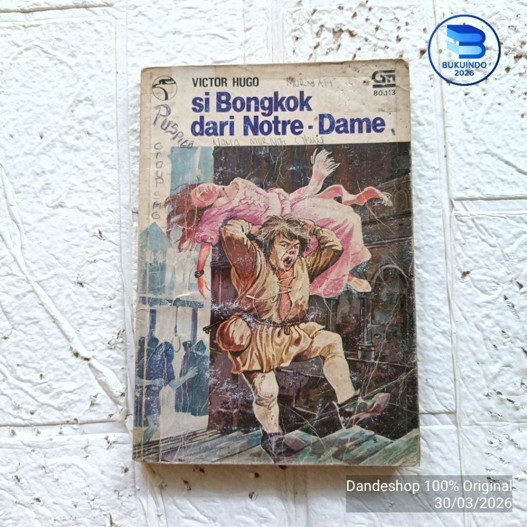 Si Bongkok dari Notre Dame oleh Victor Hugo Seri Elang Gramedia 1980 - Buku Cerita Anak Bekas Prelov