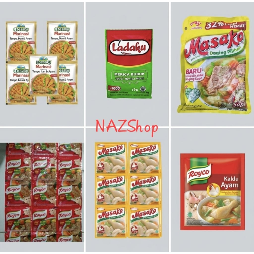 Aneka Bumbu Dapur Serba 5000 Masako Royco Desaku Ladaku