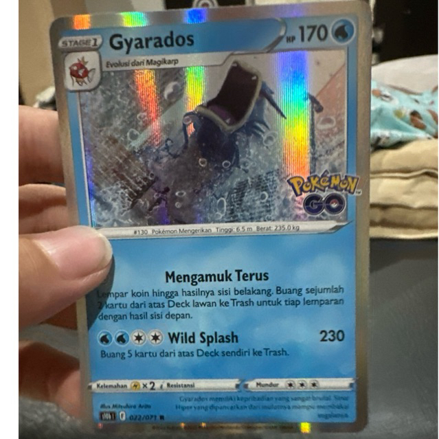 Pokemon Card Gyarados Pokemon Go (Ori)