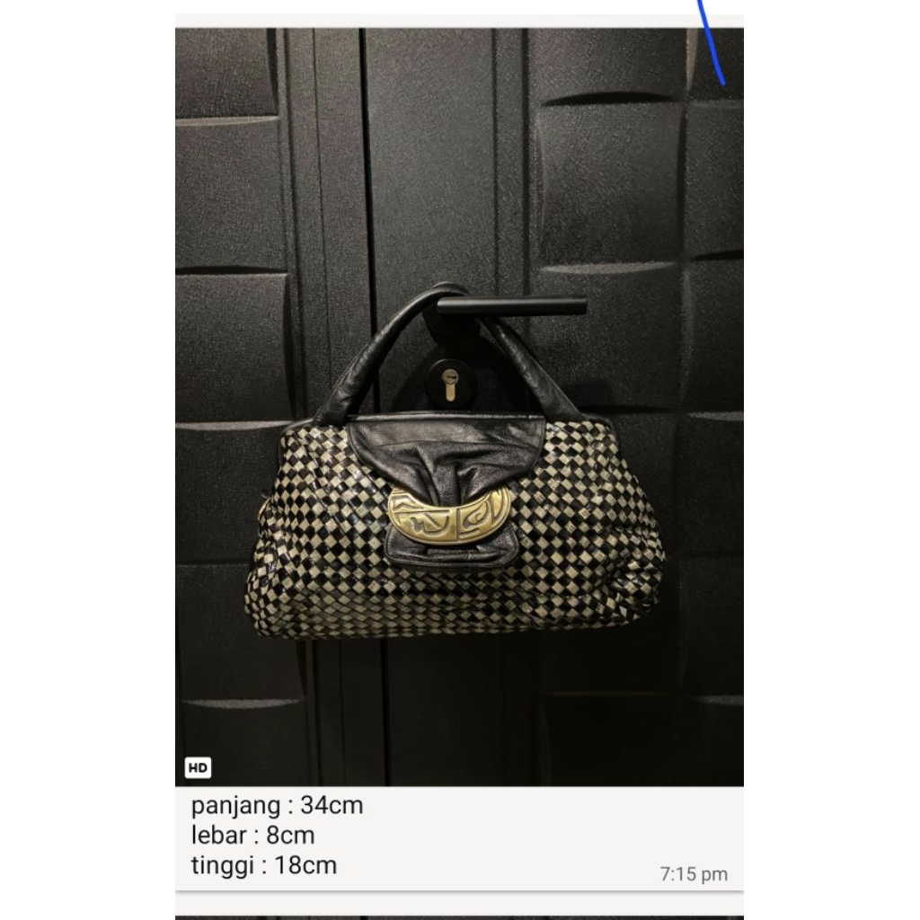 Tas fashion unik kulit mix anti air Two Nine