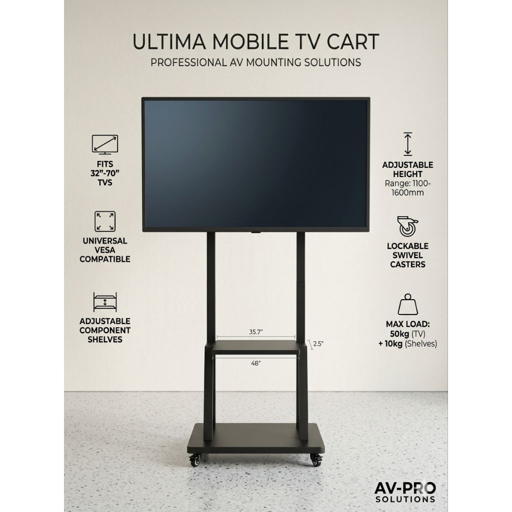 BRACKET STANDING BERDIRI/BRACKET TV RODA UNTUK TV UKURAN 32 SAMPAI 65INCH