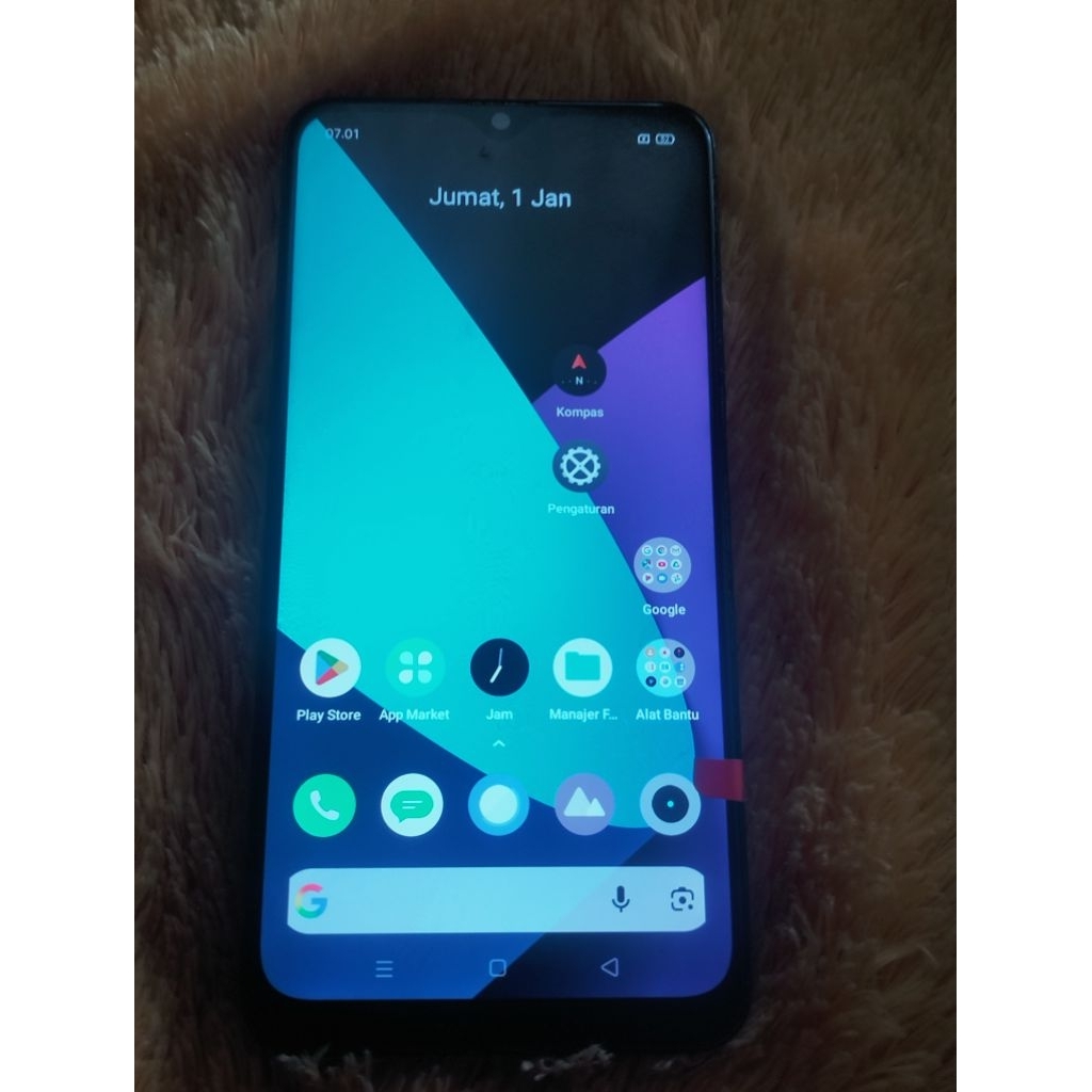 frame lcd touchscreen realme 3 copotan ada minusnya