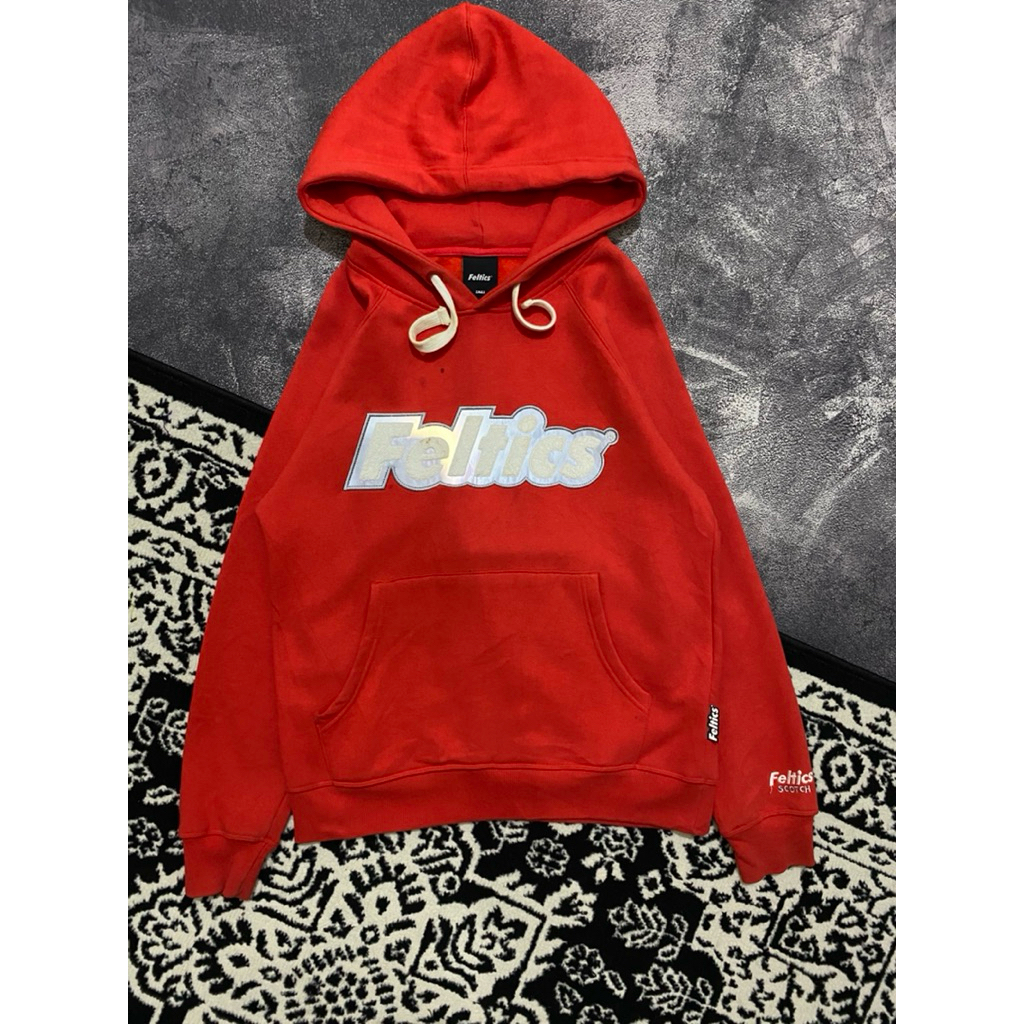 hoodie Feltics red reflektif