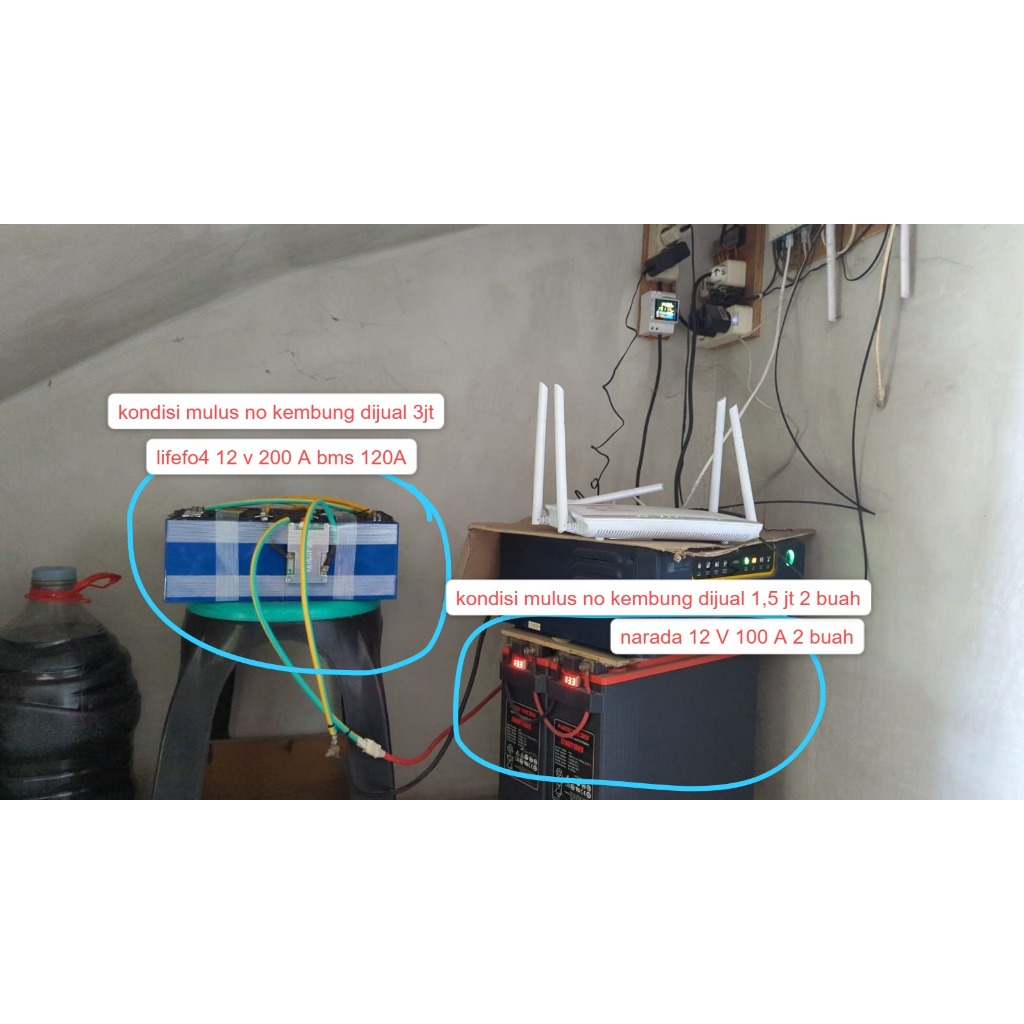 vrla narada100A 12 V mulus no kembung