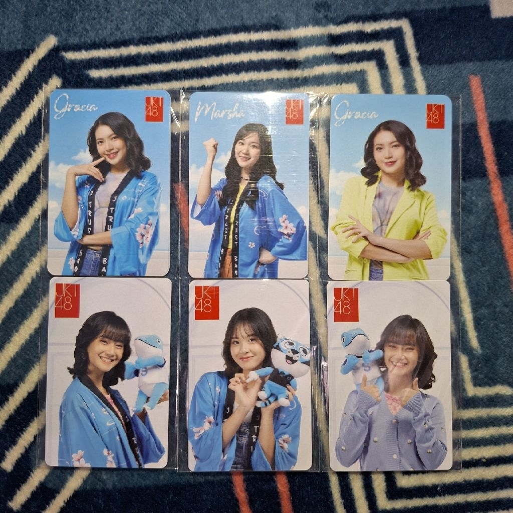 Photocard (PC) J Trust Bank X JKT48 (Official) Freya, Gracia, Marsha, Zee