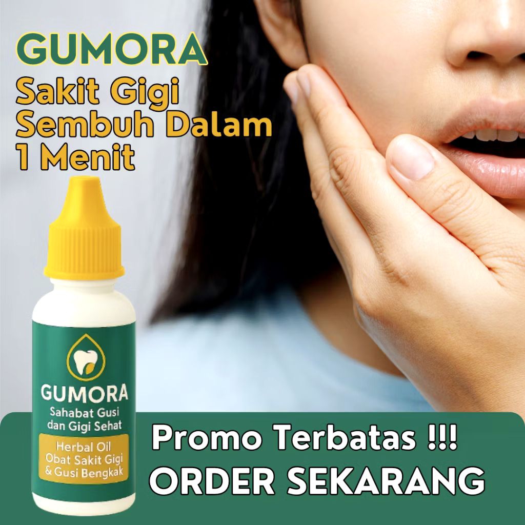 Obat Sakit Gigi Gumora  Herbal Alami Sangat Ampuh Mengatasi Sakit Gigi & Gusi Bengkak Cocok Untuk An
