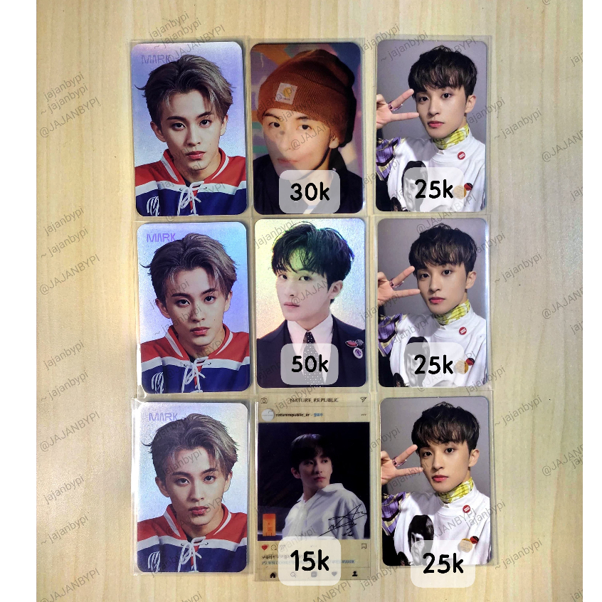 [BISA COD] official pc Mark NCT holo lenti sticker favorite 127 90s love resonance 2020 hologram nat