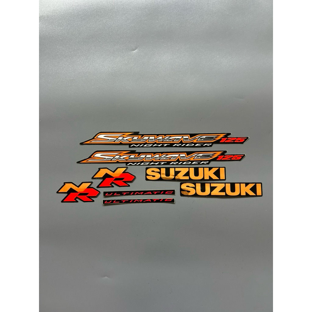 STRIPING STIKER SKYWAVE NR HITAM GOLD ORIGINAL ASLI LOST PACK