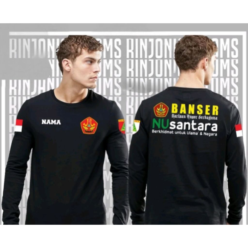 Kaos Lengan panjang BANSER NUSANTARA Kaos Distro Unisex