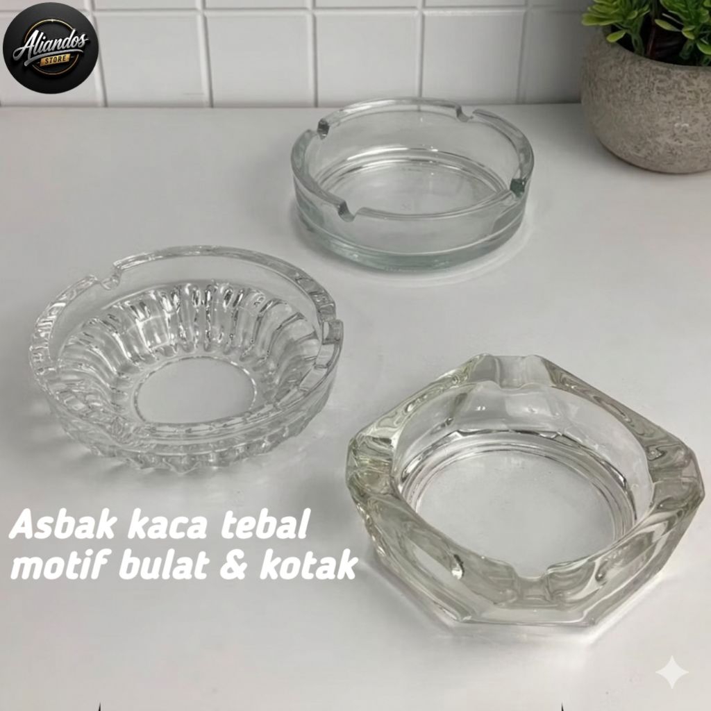 ( 1Pcs Sesuai Gambar) Berbagai Macam Asbak Astetik Stainless, Melamine, Kayu, Kaca Cocok Untuk Cafe
