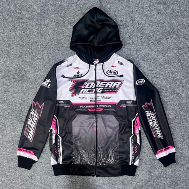 PIONERR RACING - jaket racing - jaket racing sunmori - jaket motor - jaket racing unisex full printi
