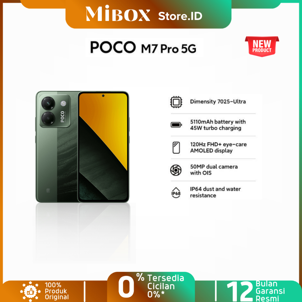 Poco M7 Pro 5G 8/256 ( NO REPACK) AMOLED Corning Gorilla Glass 5 5110 mAh NEW