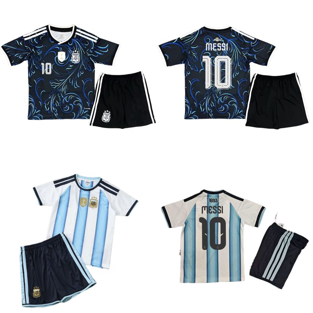 JERSEY BAJU BOLA ANAK ARGENTINA HOME KIDS PIALA DUNIA 2026 + NAMESET