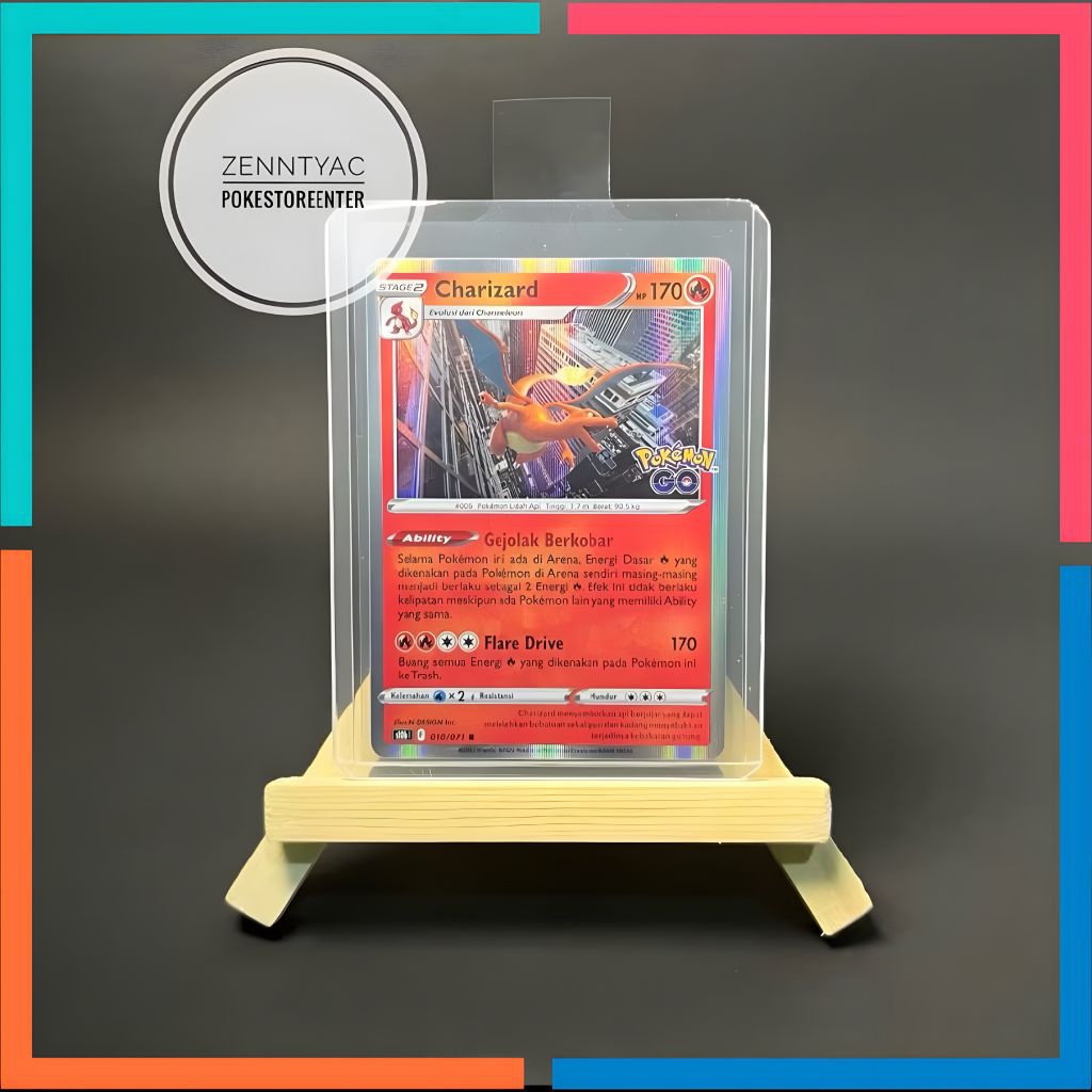 Charizard Pokemon Go Holo, Kartu Pokemon TCG Indonesia