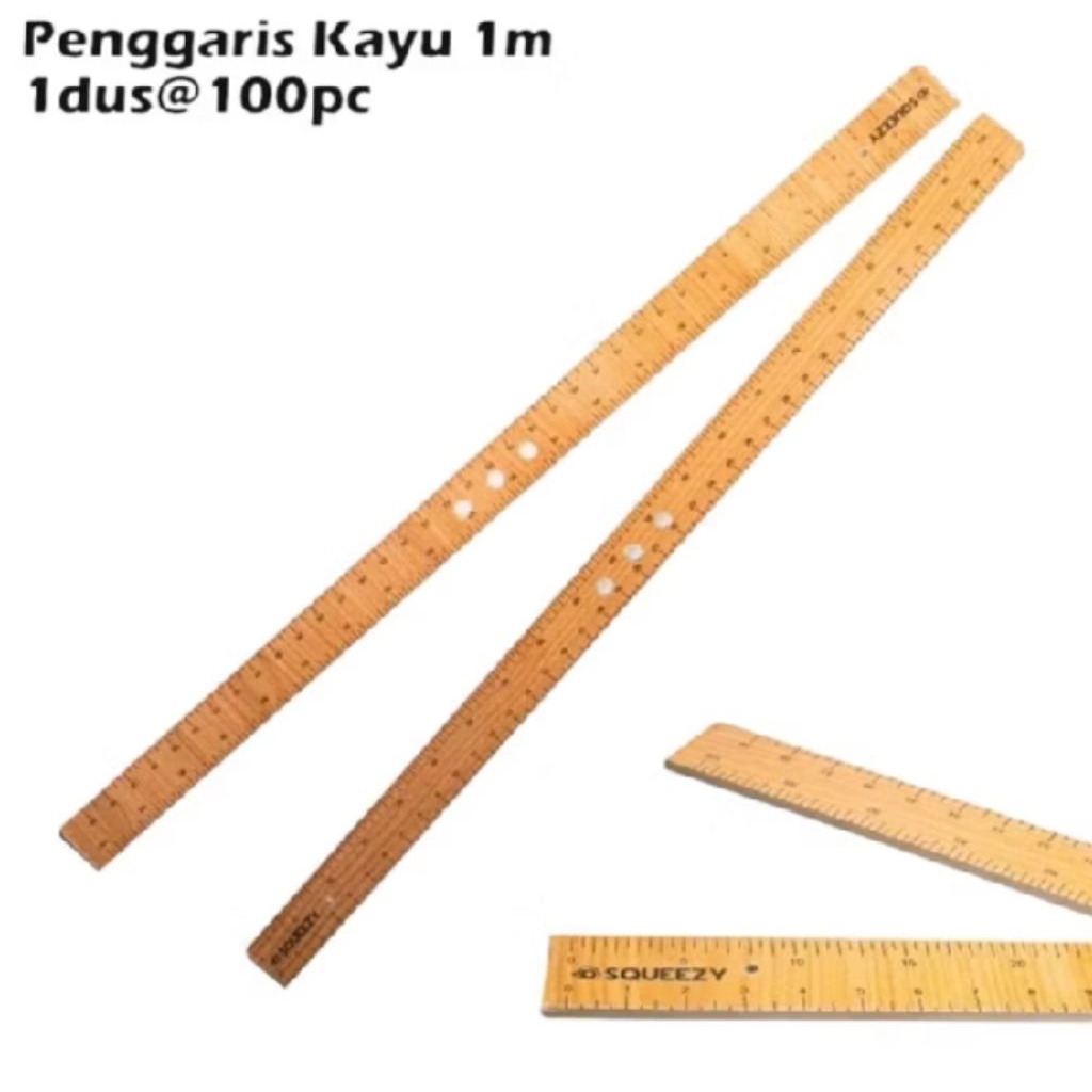 PENGGARIS/GARISAN KAYU PANJANG 1 METER