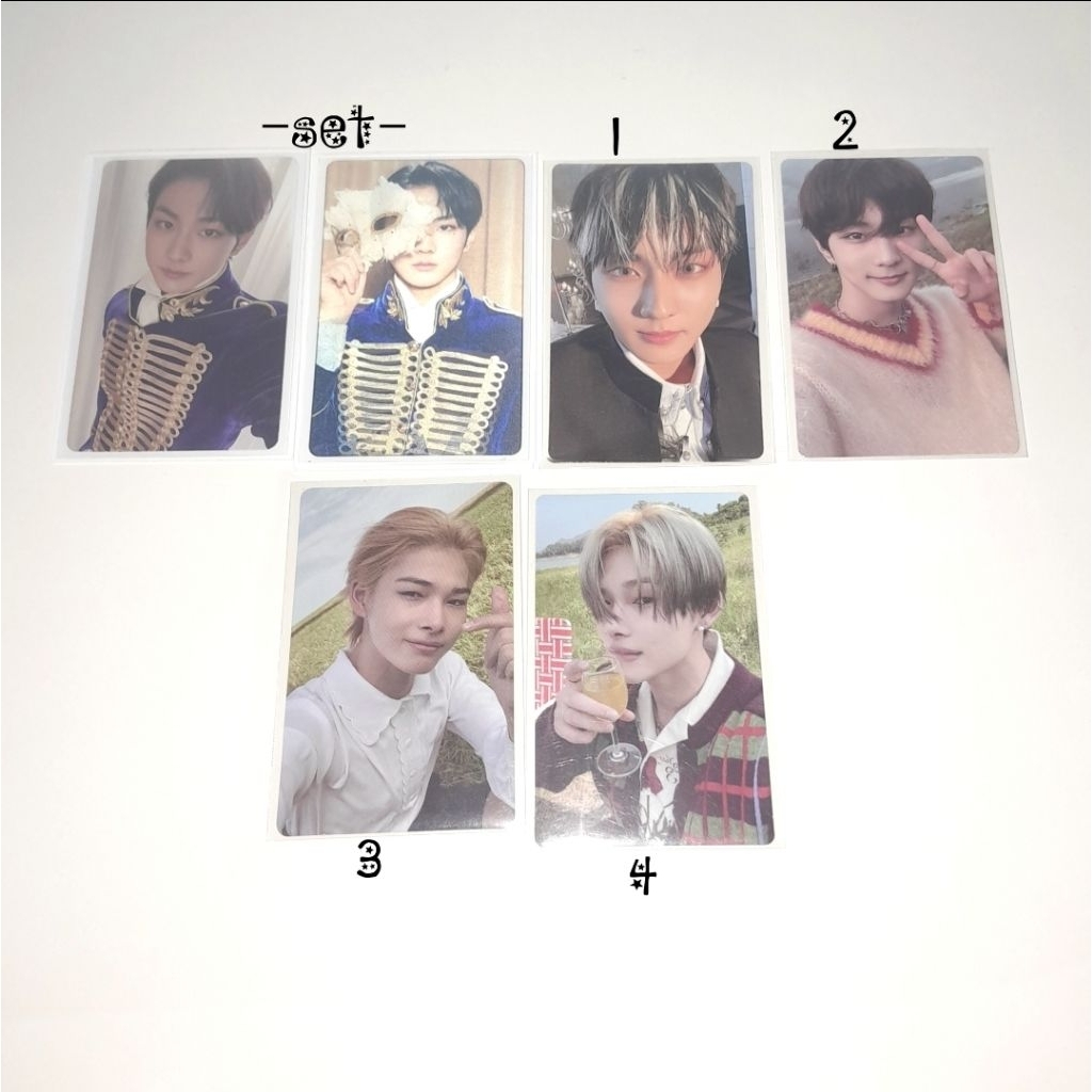 photocard enhypen official jungwon ni-ki, border carnival lenti orange blood