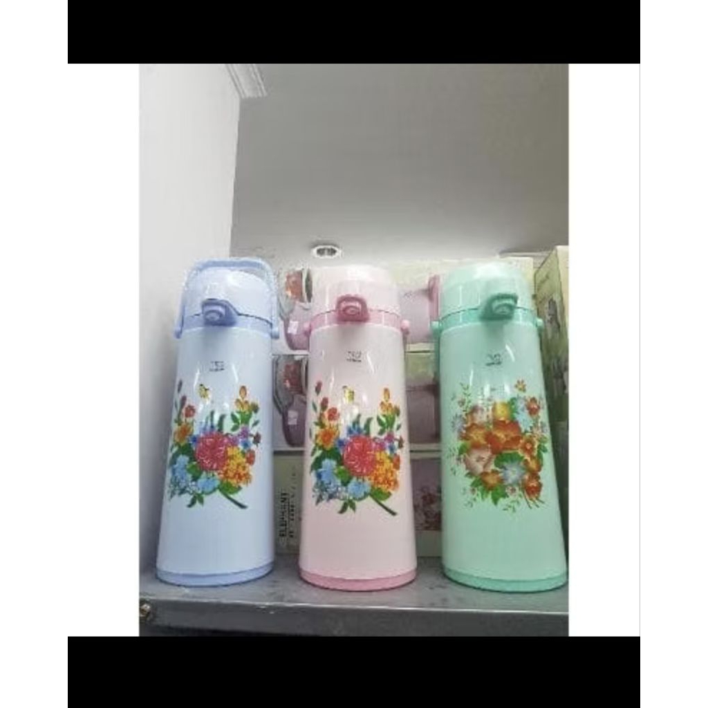 Thermos Air Panas 2,5 liter Elephants Thermos Pencet Gajah