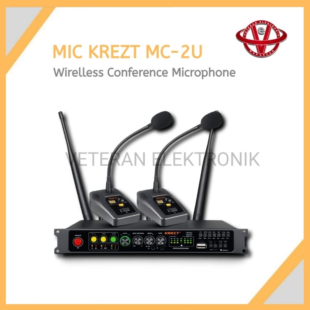 Mic Meja / Podium Wireless KREZT MC-2UN Wireless Conference