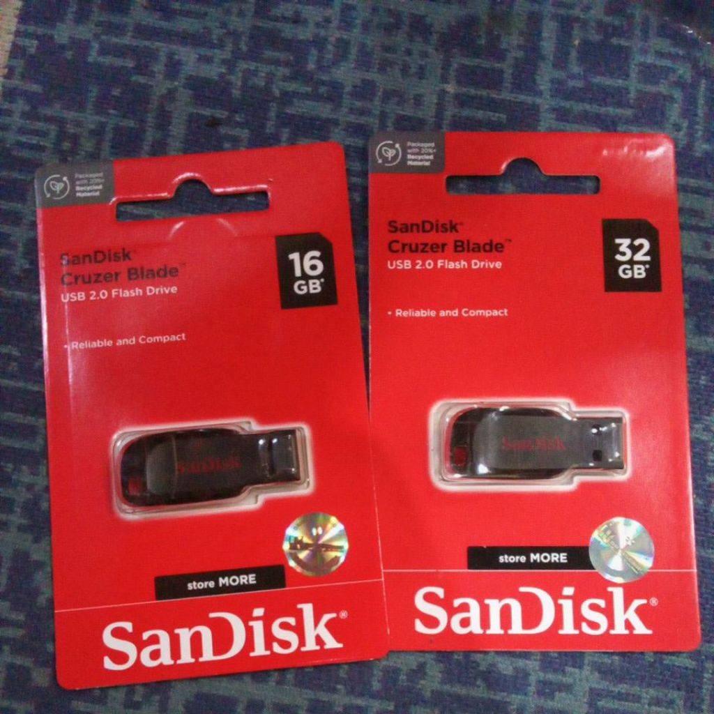 Flashdisk Sandisk Blade CZ50 16gb / 32g USB 2.0 Original