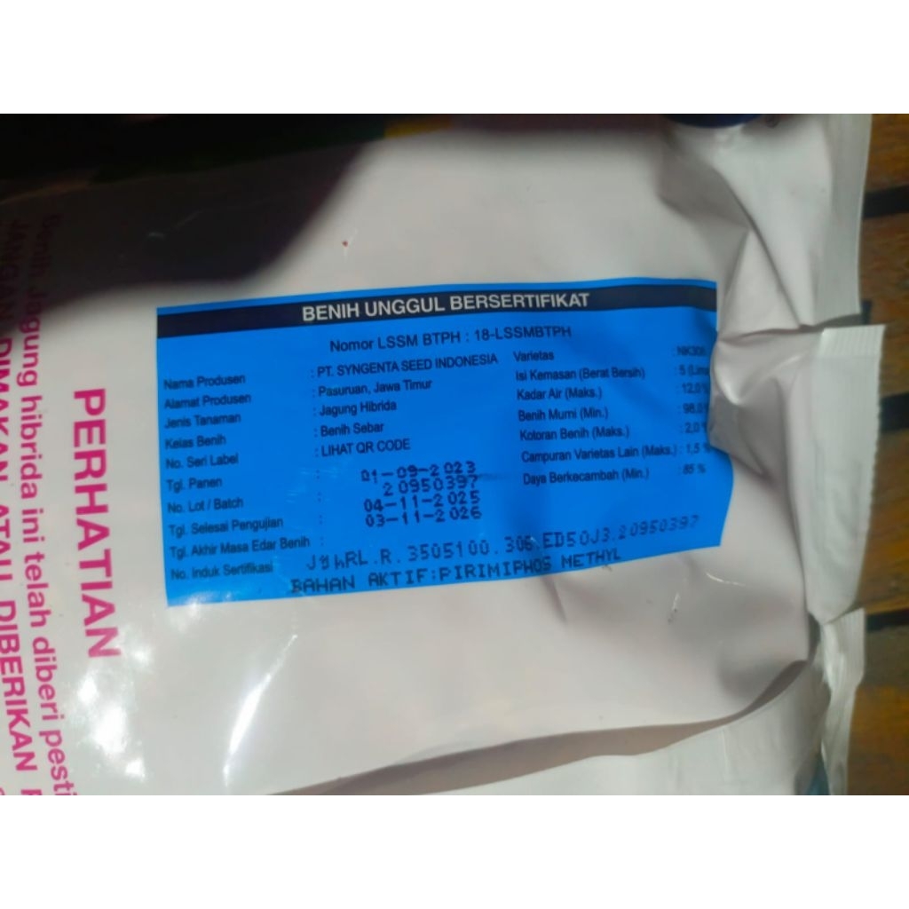 BENIH JAGUNG HIBRIDA NK GARUDA KEMASAN 5KG