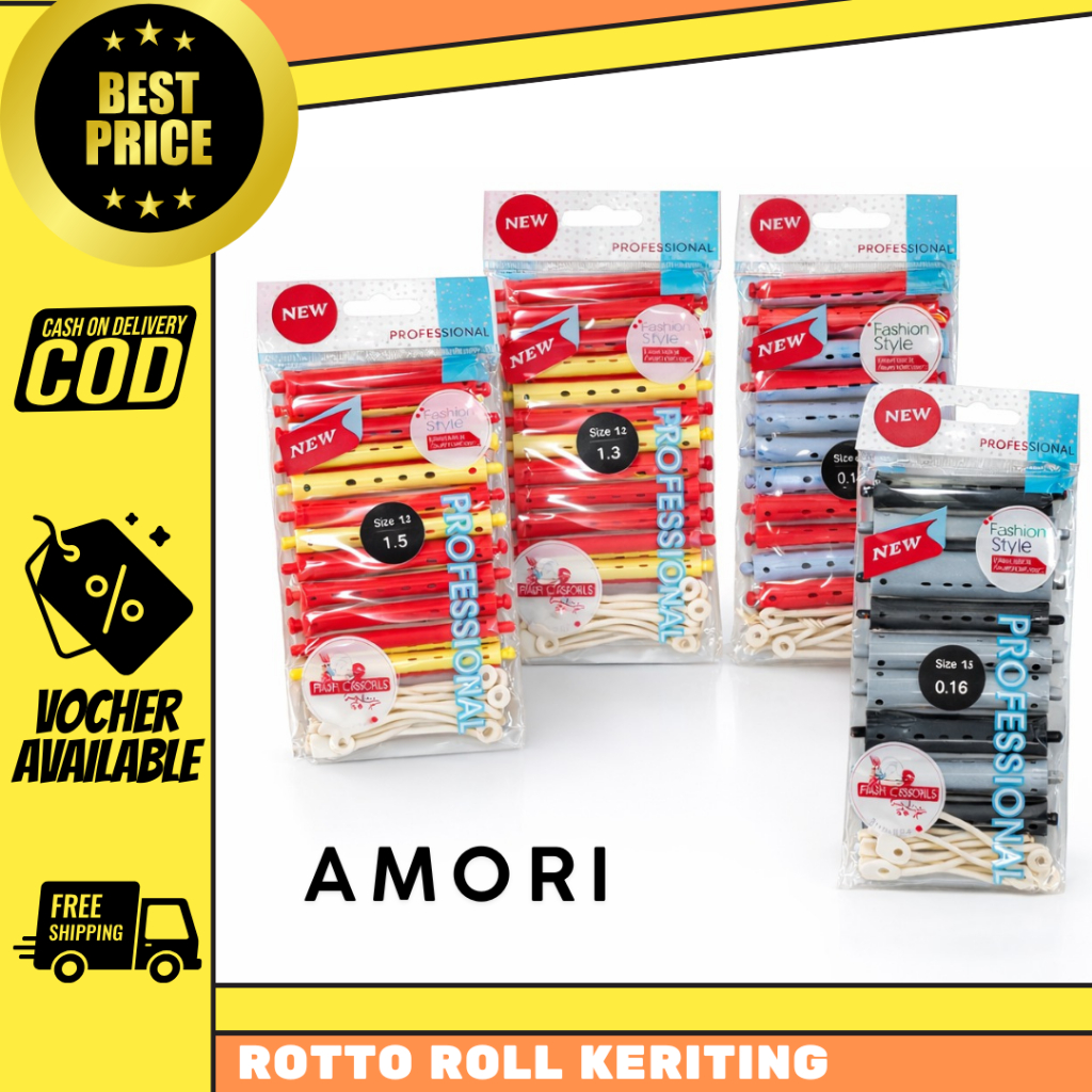 Rotto Roll Keriting rambut Amori Professional Alat Keriting Rambut Manual