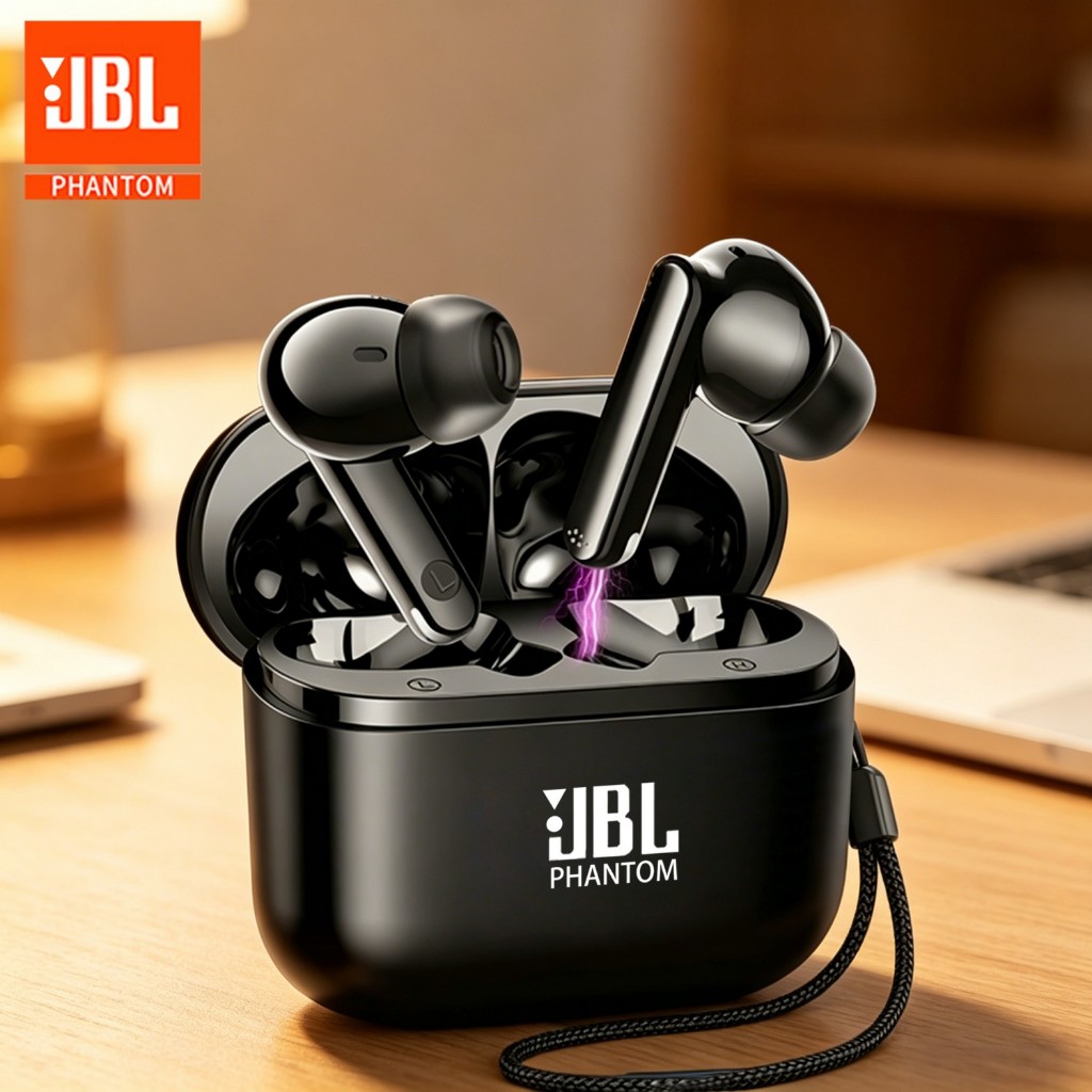 JBL Phantom TWS Bluetooth Earphone Nirkabel In-ear Earbud Sentuh Ceas dengan Mikrofon Headphone
