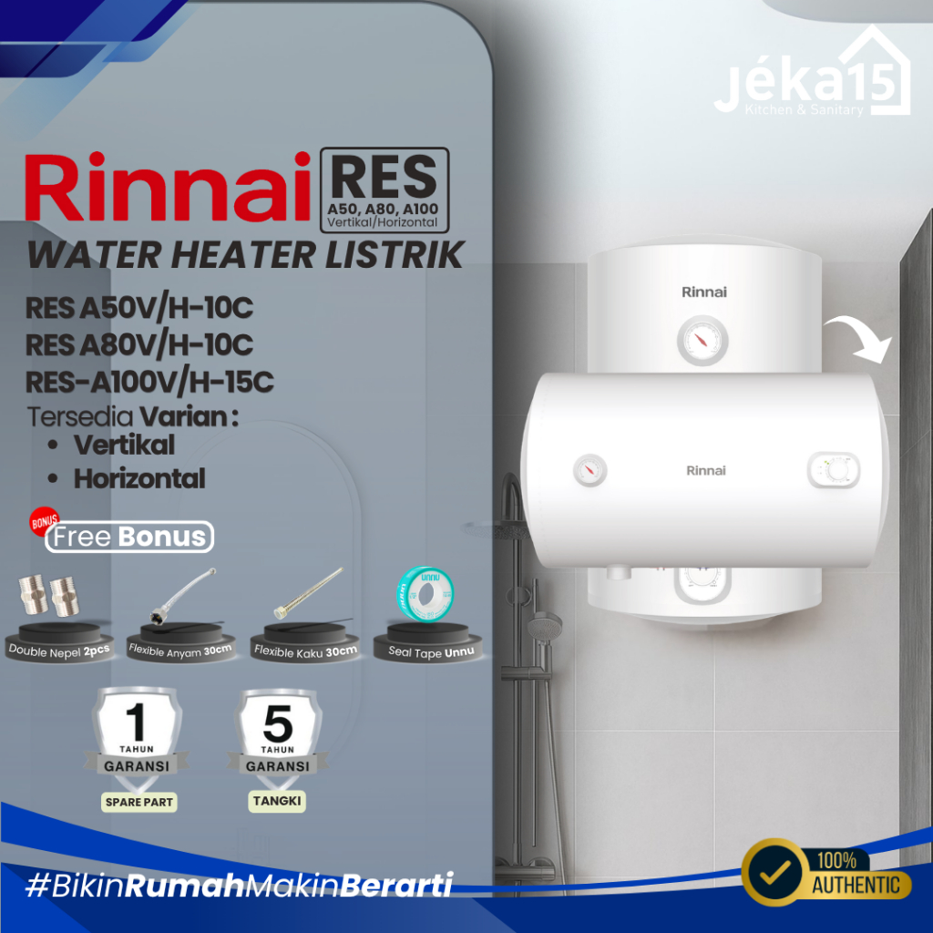 Pemanas Air Listrik Rinnai RES-EE440V-W 40L
