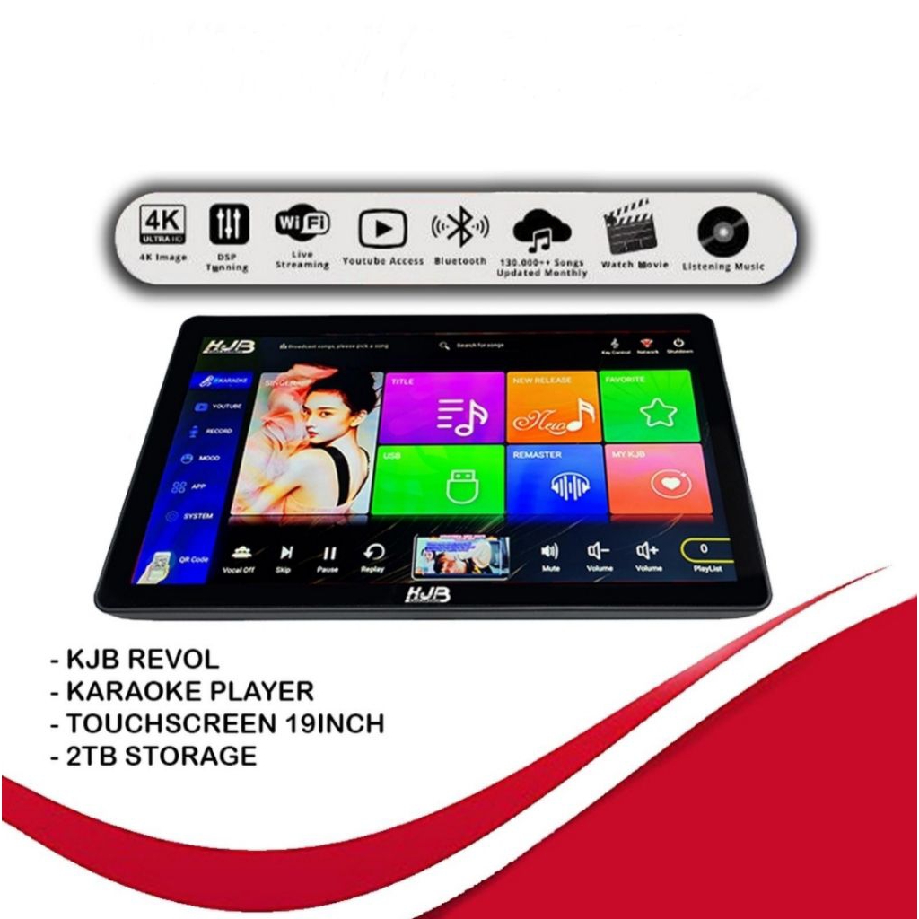 PLAYER KARAOKE WITH TOUCHSCREEN KJB HM88 REVOL