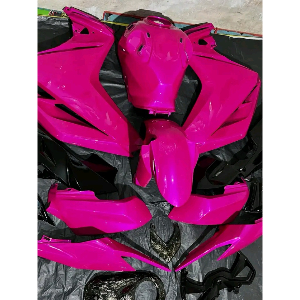 cat motor warna pink magenta pu orginal