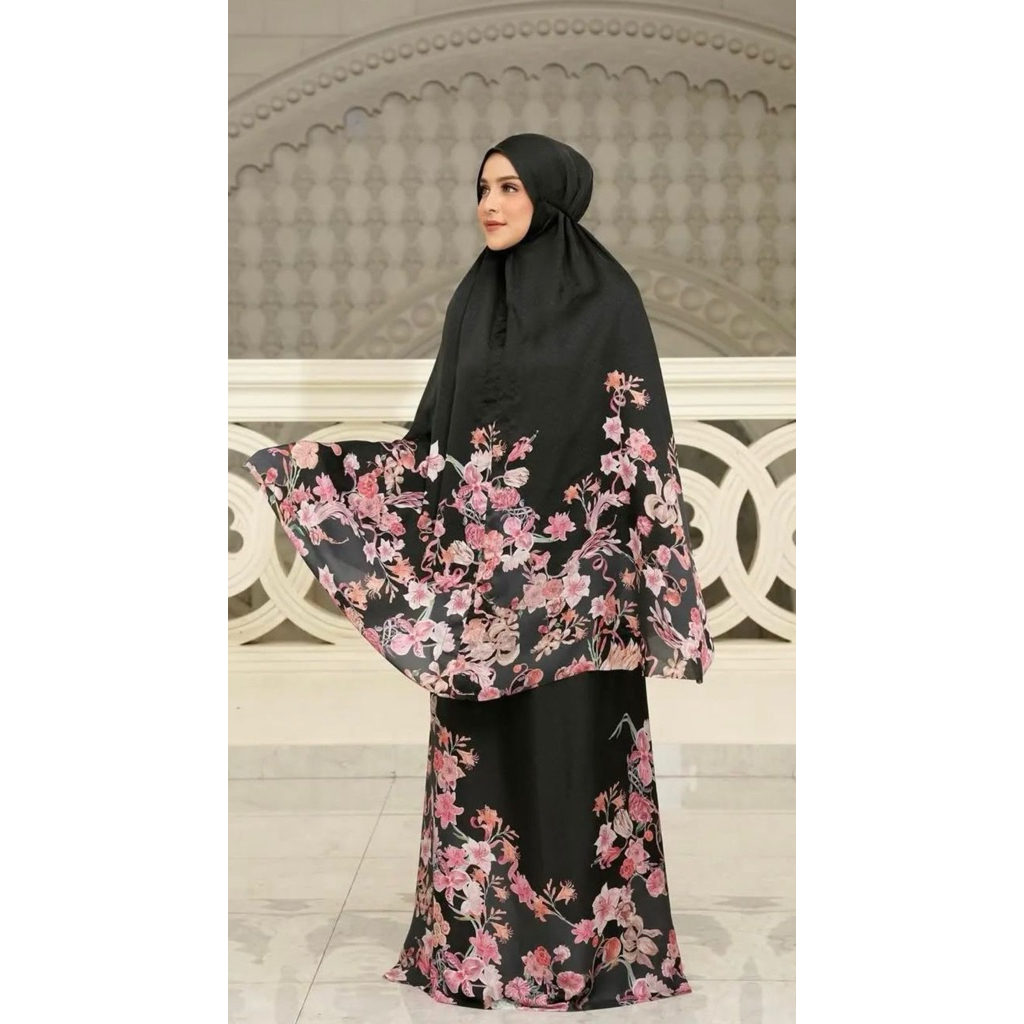 Mukena Jumbo Premium, Mukena Armani Silk Premium, Mukena Jumbo, Mukena Buttonscarves, Mukena Farra B