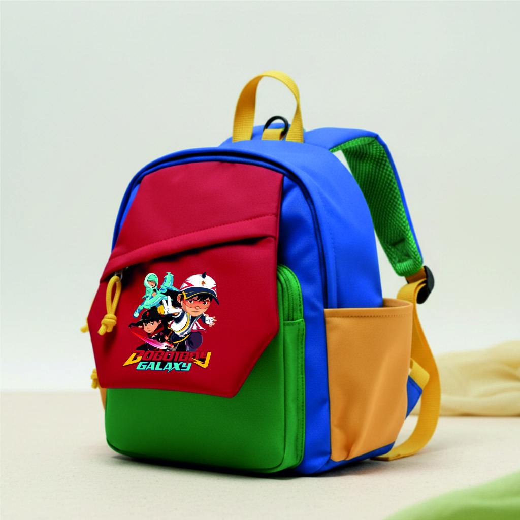 CATENZO - Tas Ransel Sekolah Anak Boboiboy Galaxy Blaze Premium Backpack Anak TK PAUD Muat buku gamb