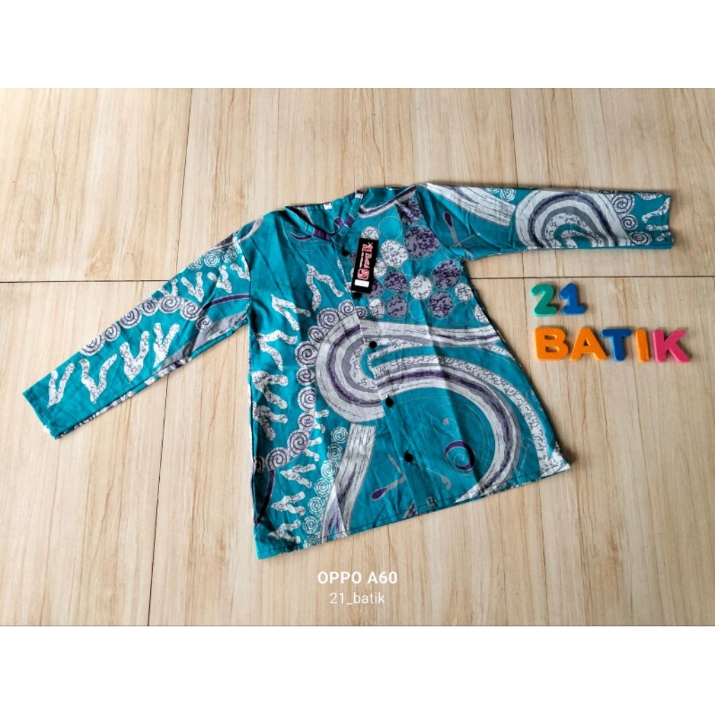 atasan batik anak perempuan XL 6-7 tahun/blus anak kekinian