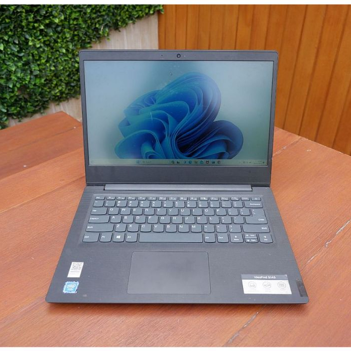 Laptop Lenovo Ideapad S145 14IWL Intel Celeron 4205U Ram 4Gb Ssd 256Gb Windows 11 Siap Pakai