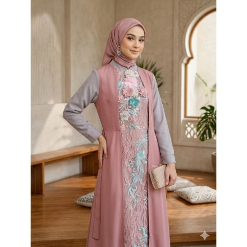 Preloved Gamis Pesta, Gamis Lebaran, Gamis Merek OMG Cinema