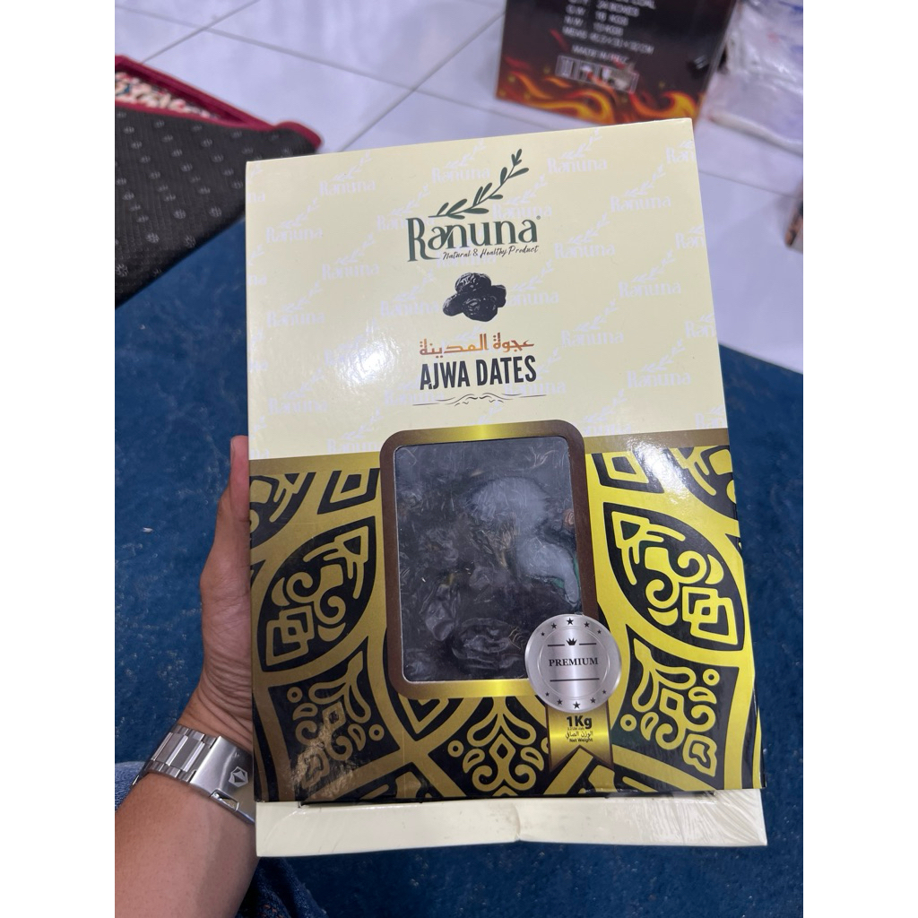 Kurma Ajwa Kemasan 1kg Ajwa ranuna dates premium