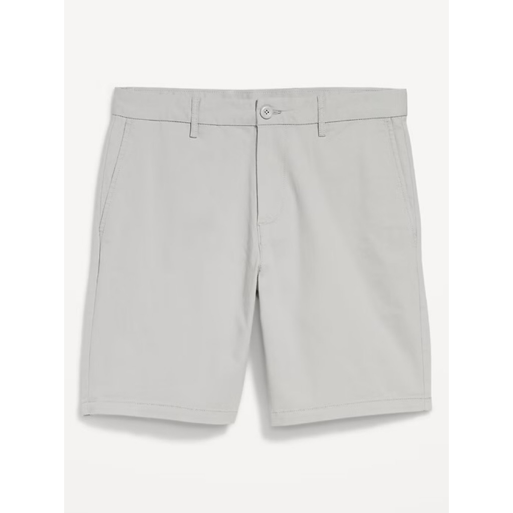 Old Navy Men’s Built in Flex Ultimate Slim Light Grey Short Chino Pants - Celana Pendek Pria