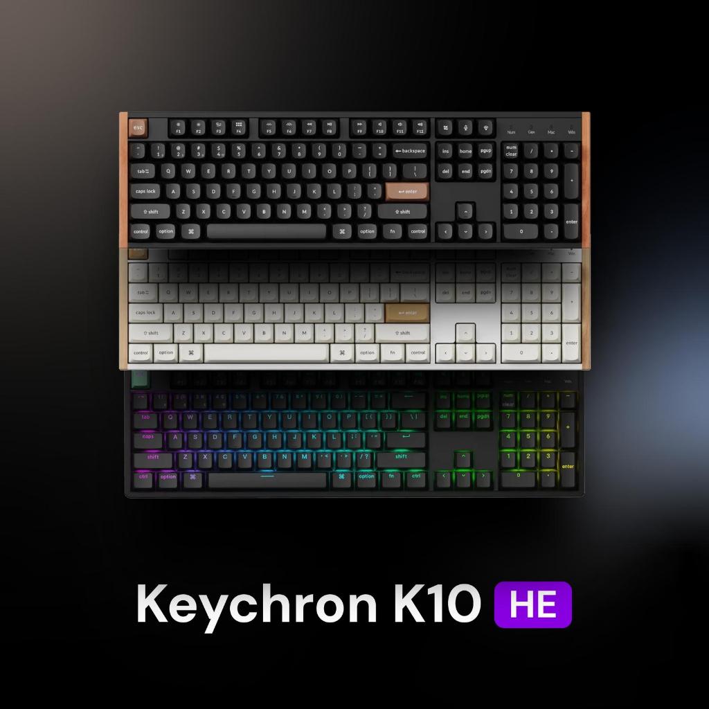 Keychron K10 | K-10 HE Hall Effect Rapid Trigger Wireless Custom Magnetic Gaming Keyboard