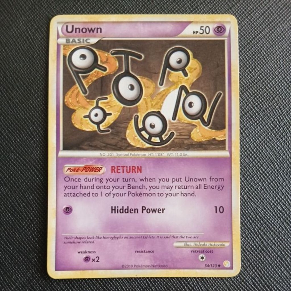 POKEMON UNOWN #54 HGSS NON FOIL SINGLES