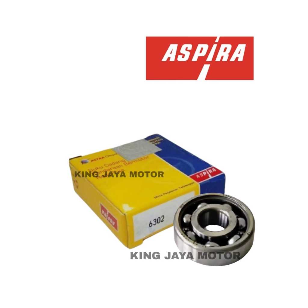 BEARING LAKER LAHER BERING BANTALAN RODA AS RODA BELAKANG 6302 ORIGINAL ASPIRA