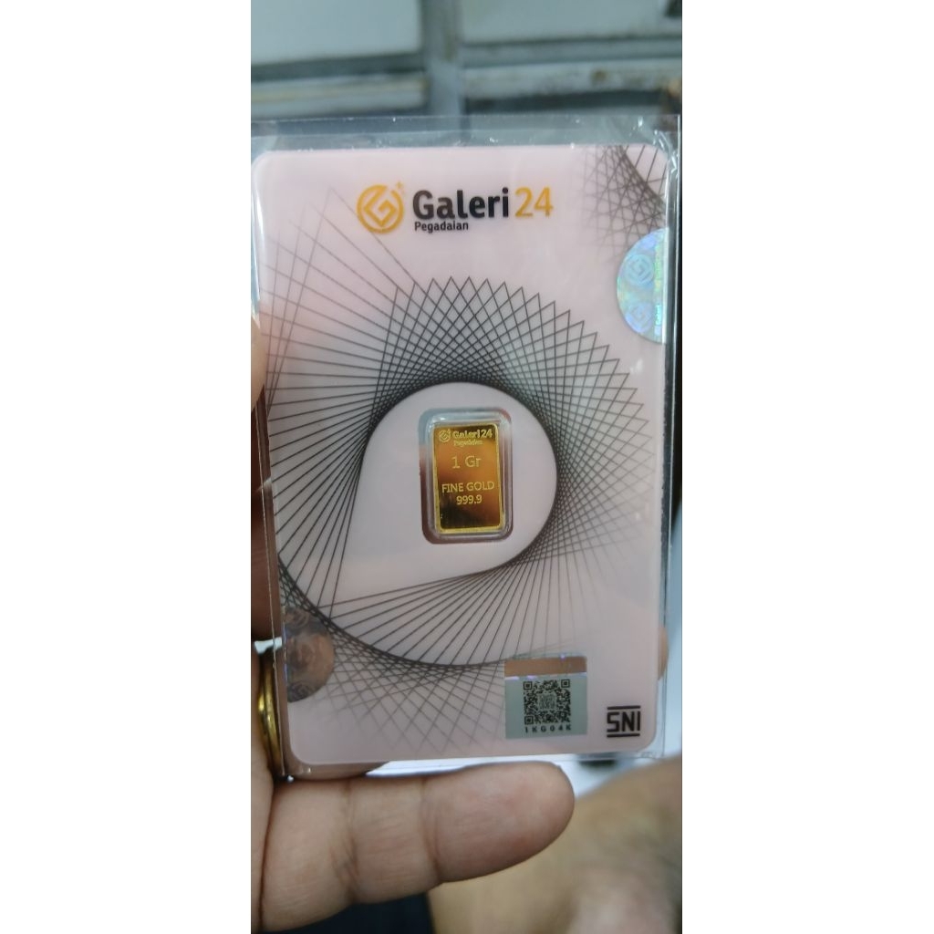 logam mulia galeri 24 emas 999,9% berat 1gram