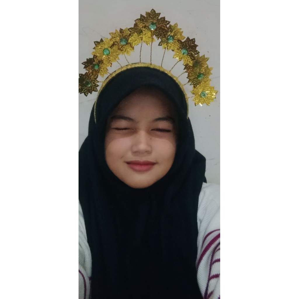Mahkota Bando Adat Jawa Hiasan Kepala Adat Karnaval Tari Pengantin
