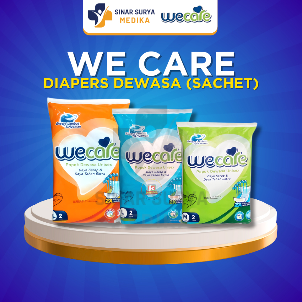Wecare - Popok Diapers Dewasa Isi 2 Sachet / Popok dewasa Size L Isi 2