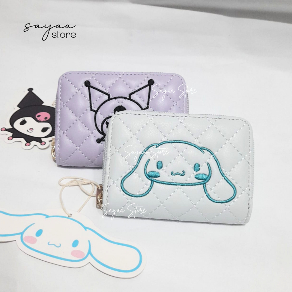 Miniso x Sanrio Cute Zip Around Change Pouch Card Coin Purse Card Wallet - Cinnamoroll / Kuromi / He