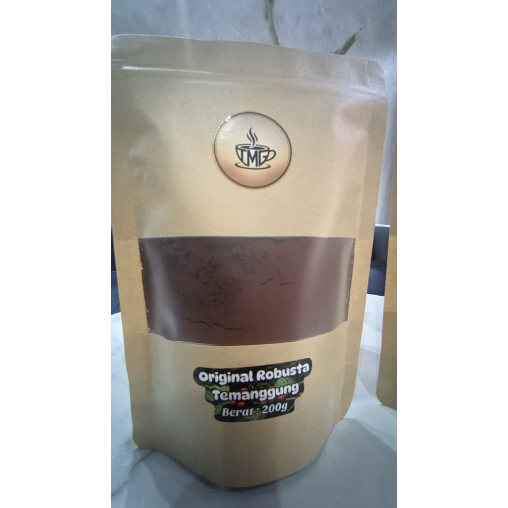 Kopi Robusta Temanggung Murni 200g Giling halus