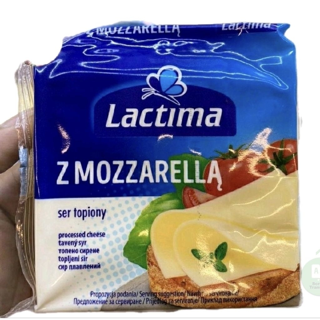 Keju Lactima Z Mozarella Cheese Slice 130 Grm