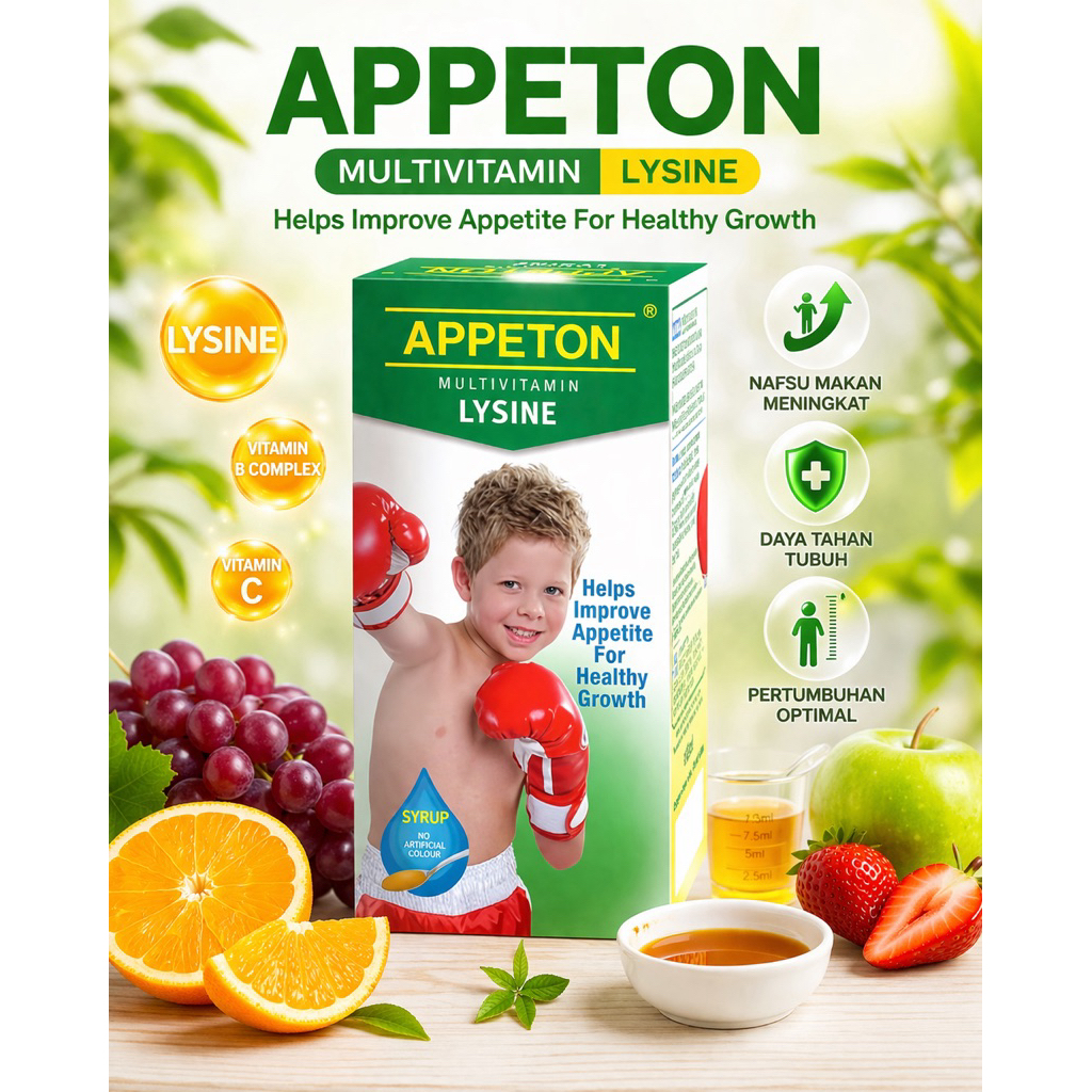 Appeton Lysine Syrup 120ml Vitamin Anak
