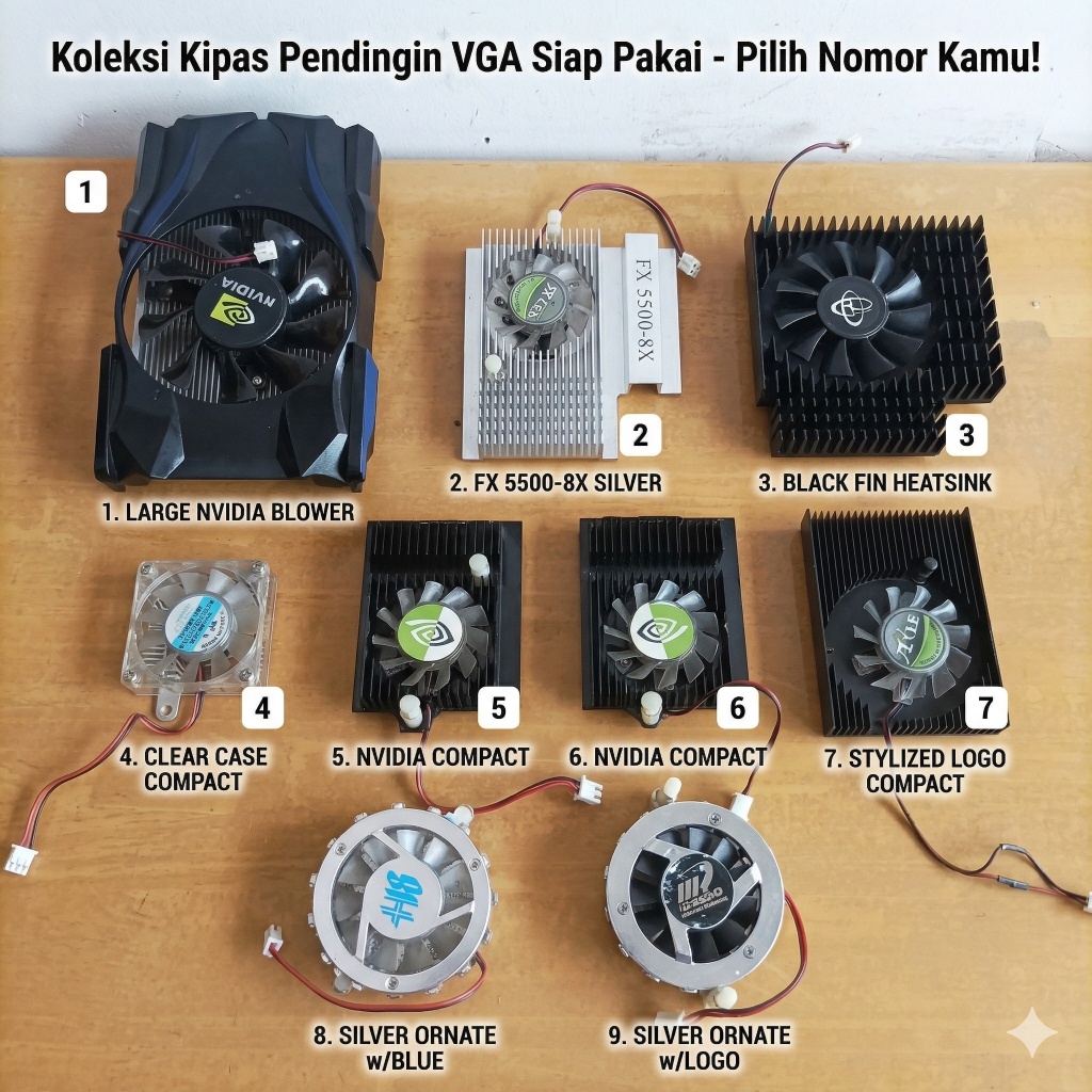 Ready Kipas Pendingin (HSF) VGA – Kondisi Normal & Siap Pakai