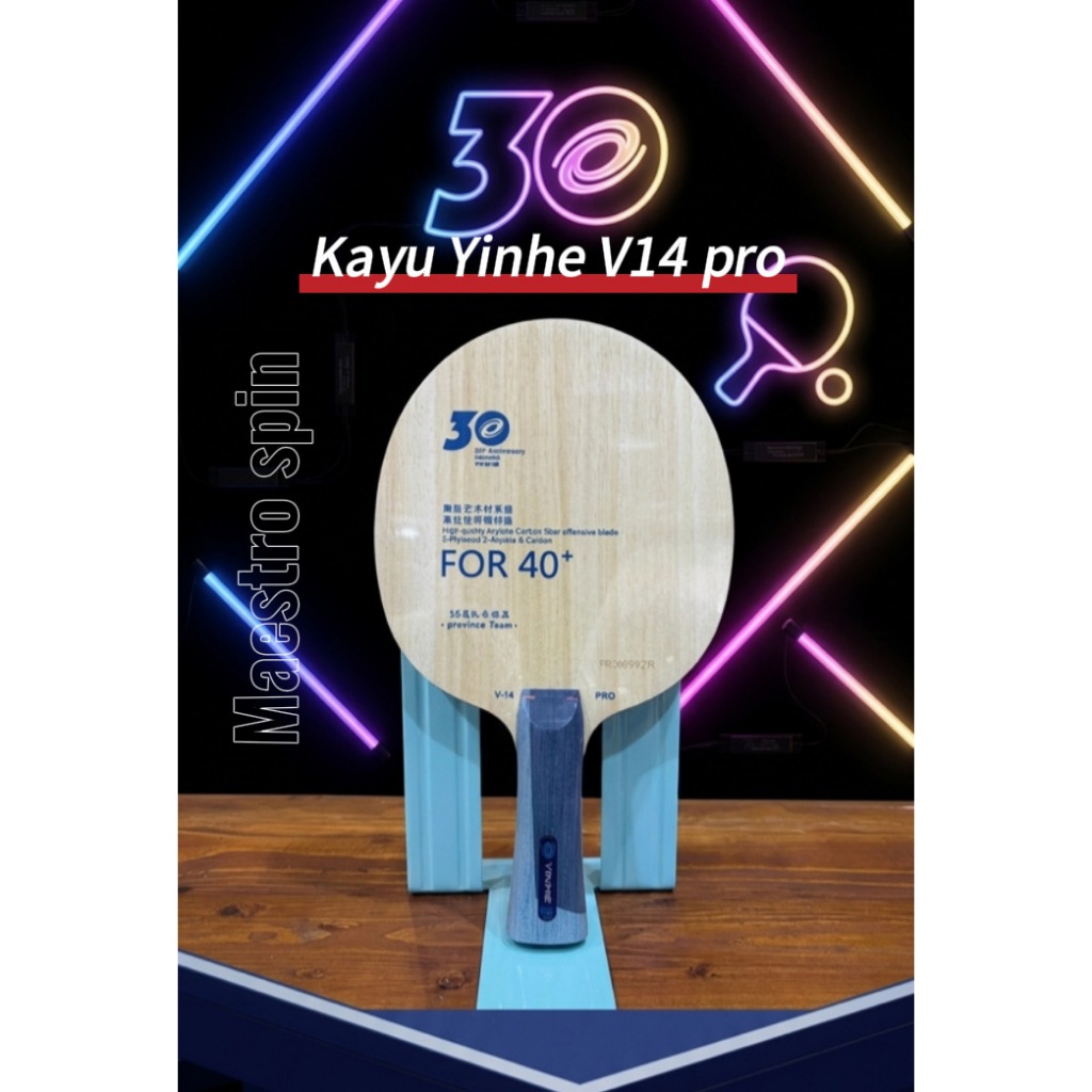 YINHE V14 PRO KAYU TENIS MEJA ATAU KAYU BET PINGPONG MENGGUNAKAN CARBON ALC