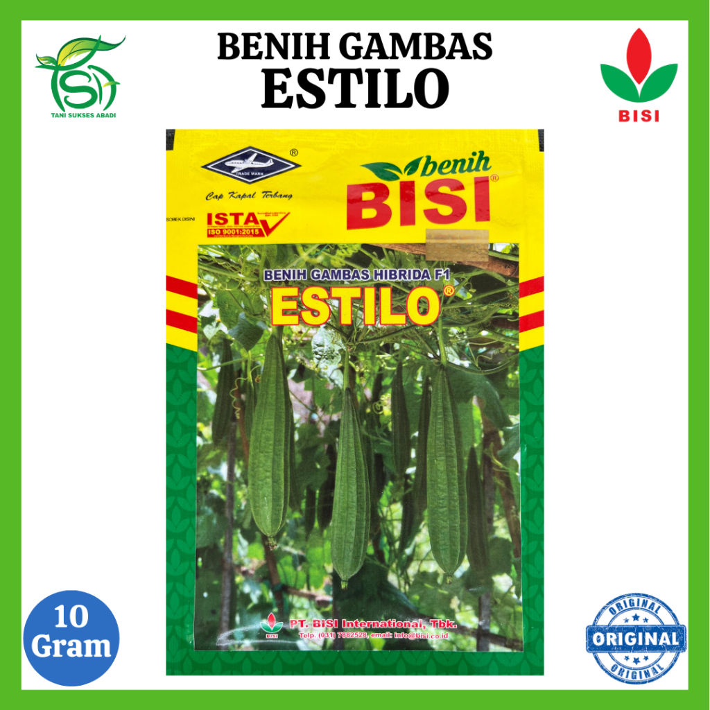 Benih Gambas ESTILO (10 Gram) - Bibit Oyong Hibrida F1 BISI